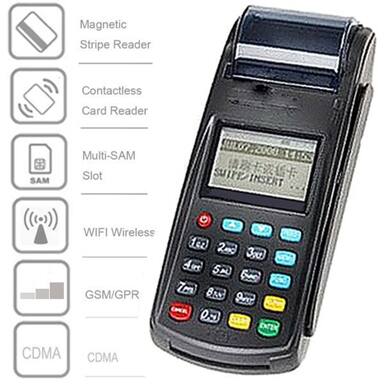 Wireless handheld portable customer POS terminal